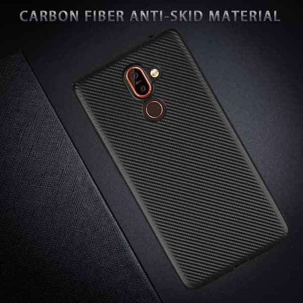Nokia 7 Plus Iskunkestävä FullCarbon V2 Svart