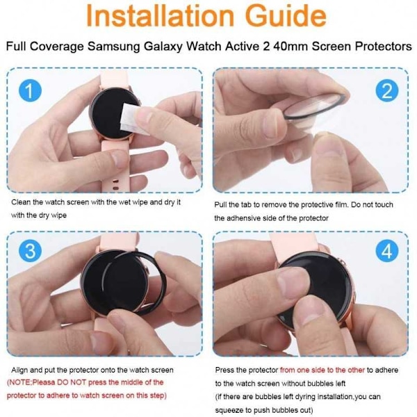 Samsung Galaxy Watch Active Tempered Glass 0,2mm 9H Transparent