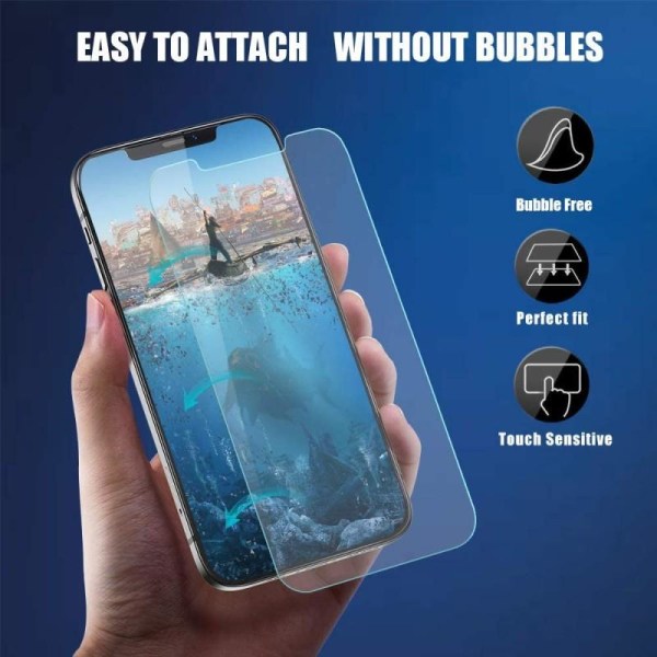 2-PAKKEN iPhone 12 Pro Max Herdet glass 0,26 mm 2,5D 9H Transparent