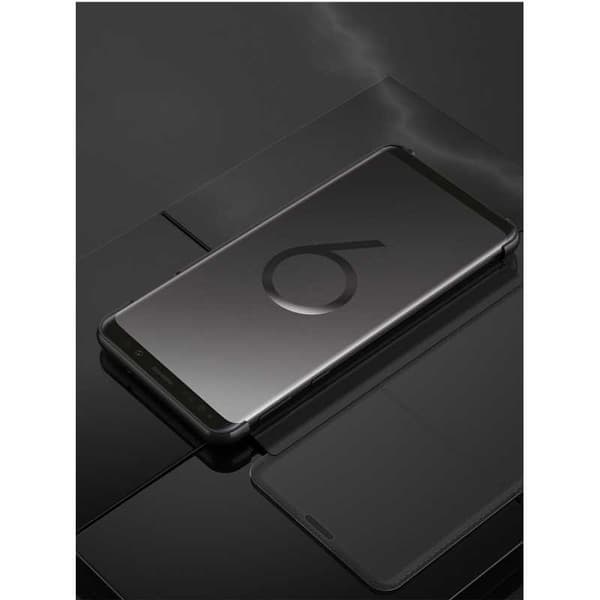 Samsung S9 Smart Flip Case Clear View Seisova V3 Rocket Black