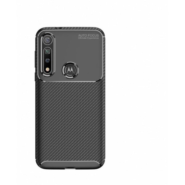 Motorola Moto G8 Plus Shockproof Slim Cover FullCarbon V4 Black