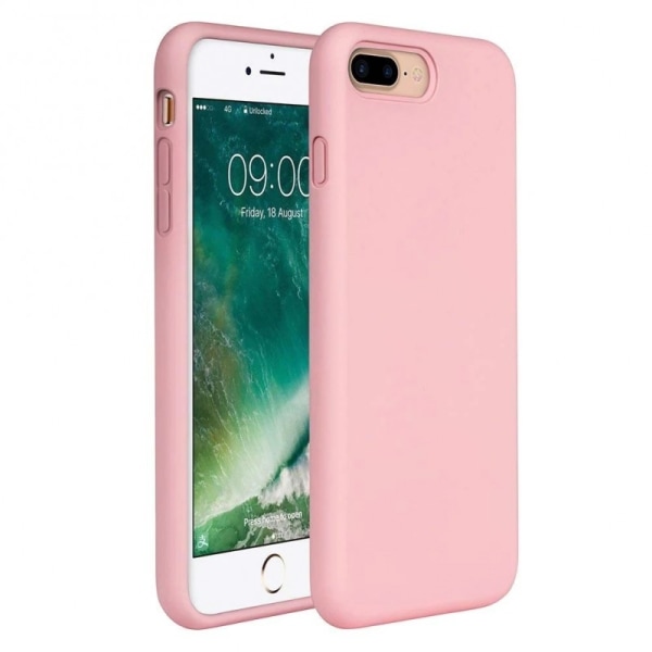 Gummibelagt stødsikker etui iPhone 7 Plus / 8 Plus - Pink