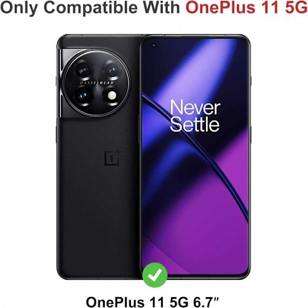 OnePlus 11 5G iskunkestävä SlimCarbon kotelo Black