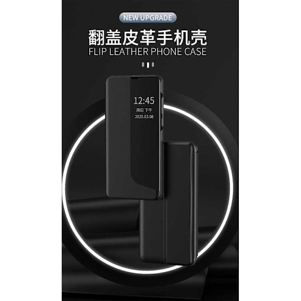 Huawei P20 Stilfuldt Smart View Case - Sort Black