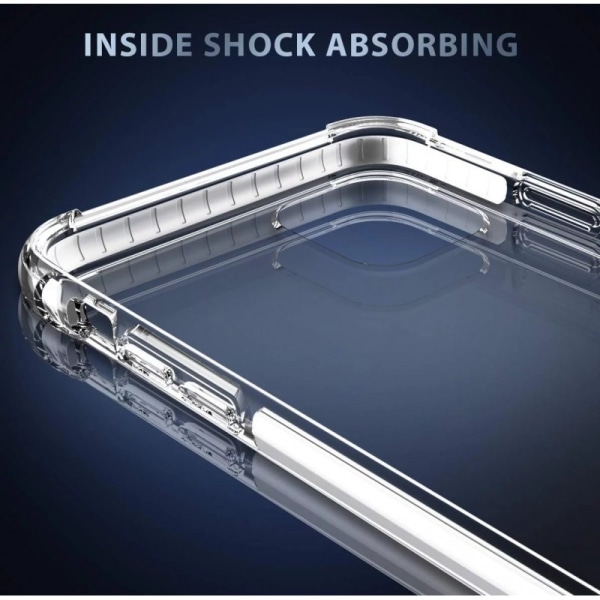iPhone 11 Pro Max iskuja vaimentava silikonikuori iskunvaimennin Transparent