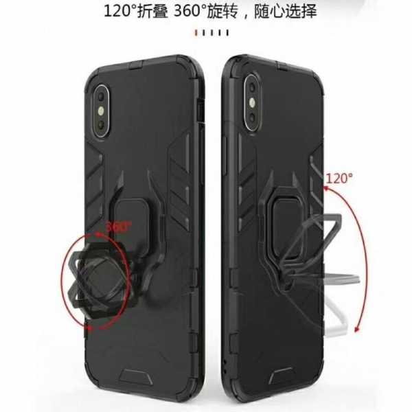 iPhone XS stødsikkert cover med Ring Holder ThinArmor Black