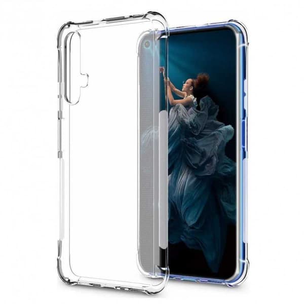 Huawei Nova 5T Iskunvaimennus Silikoni Shell Iskunvaimennin Transparent