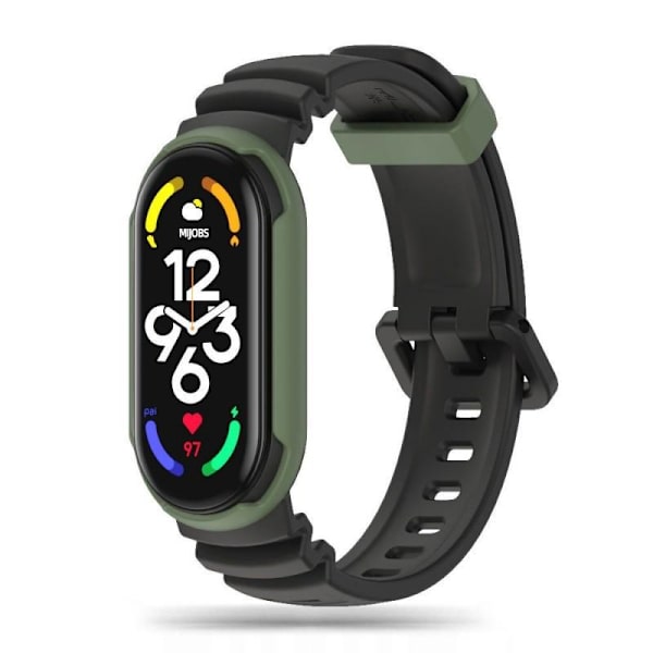 Tech-Protect Iconband Hybrid för Xiaomi Mi Smart Band 7 / 6 / 5 Mörkgrön