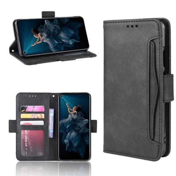 Huawei Nova 5T Plånboksfodral PU-Läder 6-FACK Winston V3 Svart