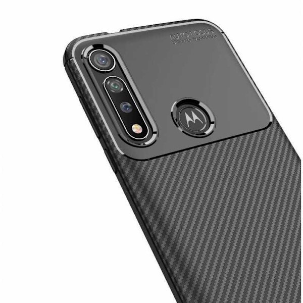 Motorola Moto G8 Plus Stöttåligt Slimmat Skal FullCarbon V4 Svart