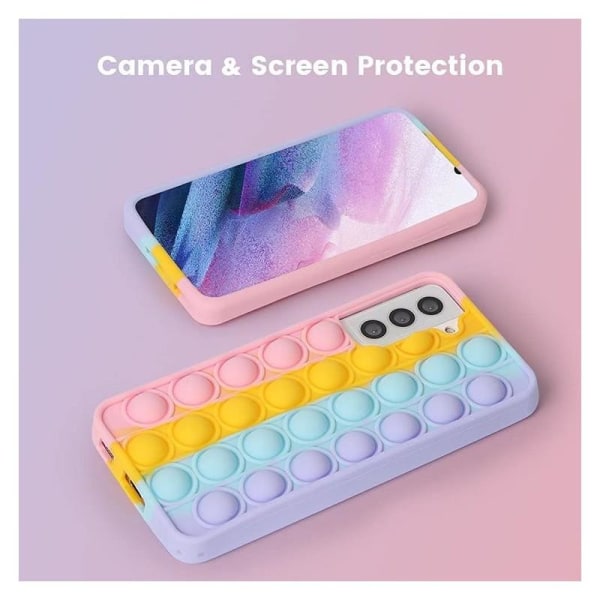 Samsung S21 Ultra Skyddande Skal Fidget Toy Pop-It V2 multifärg