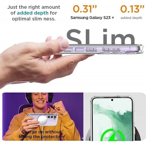 360° koko vartalo- ja iskunvaimenninsuoja Samsung A15 5G Transparent