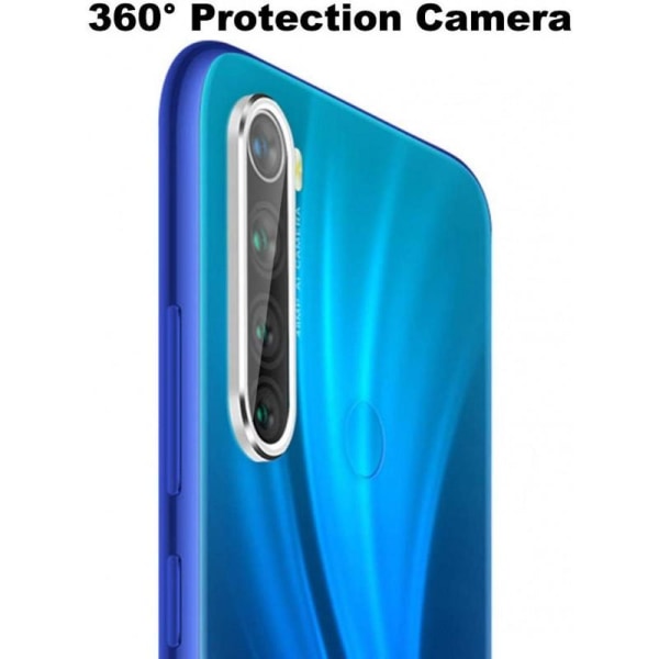 2-PACK Redmi Note 8 -kameran linssin suojus Transparent