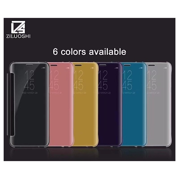 Samsung S9 Flipfodral Clear View Standing Rocket Silver