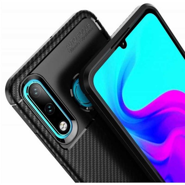 Huawei P30 Lite Stöttåligt Skal FullCarbon V4 Svart