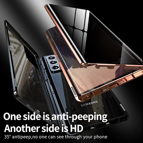 Samsung Note 20 Ultra Privacy Comprehensive Premium -kuori Svart
