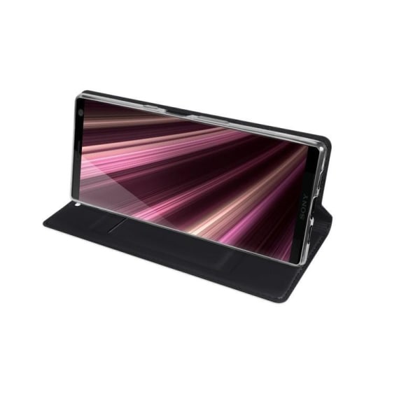 Xperia 10 Exclusive Flip Case Smooth-kortspor Black