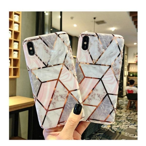 Samsung A51 Tech-Protect Marble Shell Premium Pink