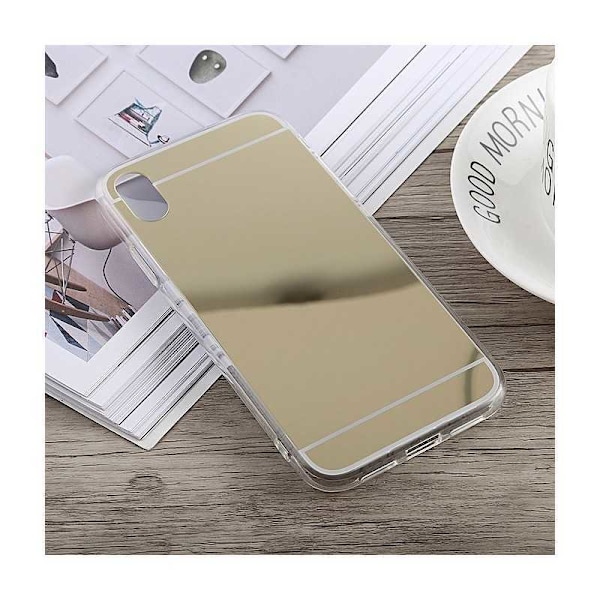 iPhone XR Elegant Stötdämpande Spegelskal TPU Guld