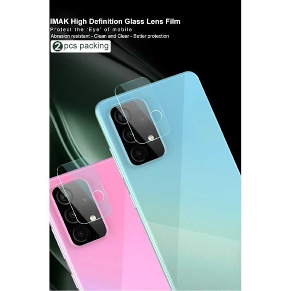 2-PACK Samsung A52/A52s 4G/5G kameran linssin suojus Transparent