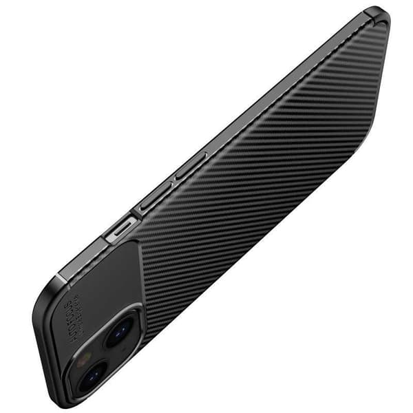 iPhone 14 Max Iskunkestävä ohut kansi FullCarbon V4 Black