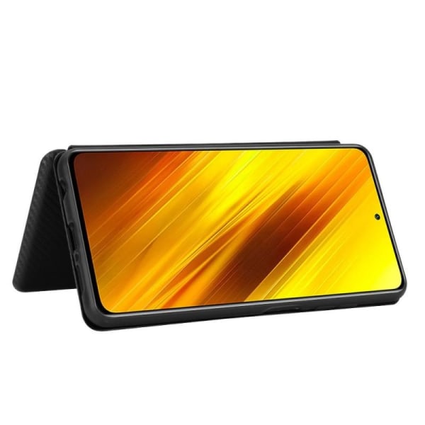 Xiaomi Poco X3 NFC Flip Case -korttipaikka CarbonDreams Black