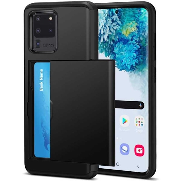 Samsung S20 Ultra Iskunkestävä Cover Cover Card -paikka StreetWise Black
