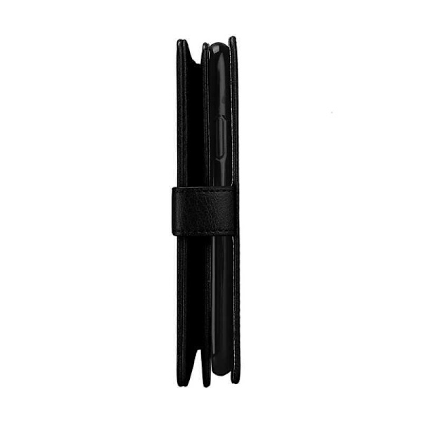 iPhone X Practical Wallet Case 2i1 med 11-rums løkke Svart