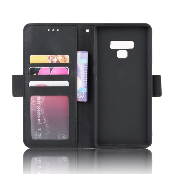 Samsung Note 9 -lompakkokotelo PU-nahkainen 6-POCKET Winston V3 Black