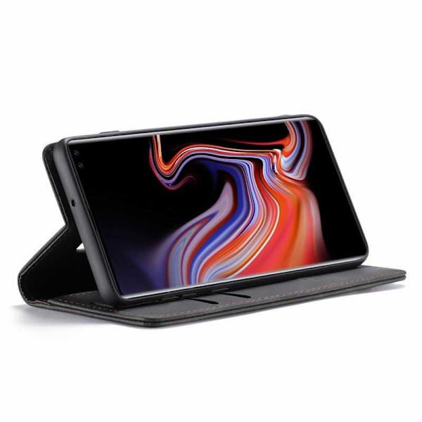 Samsung S10 Plus Elegant Flipfodral CaseMe 3-FACK Svart