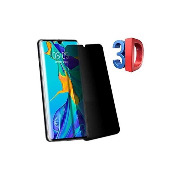 Huawei P30 Pro privacy hærdet glas 0,26mm 2.5D 9H Transparent