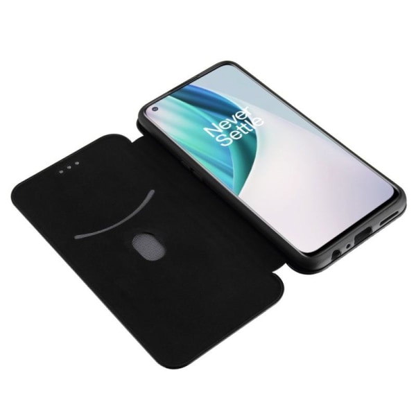 OnePlus Nord N10 Flip Case -korttipaikka CarbonDreams Black