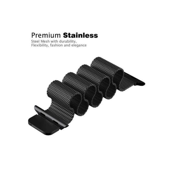 Apple Watch 44mm Armband Milanesisk Loop Svart