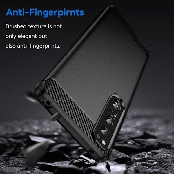 Xperia 1 IV Shockproof Shell SlimCarbon Black