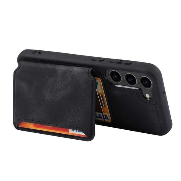 Samsung S23 Stöttåligt Premium Skal RFID 7-FACK Solid V6 Nordcell™ Svart