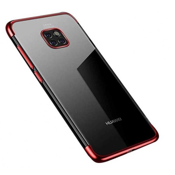 Mate 20 Pro Stötdämpande Gummiskal V2 (LYA-L29) Röd