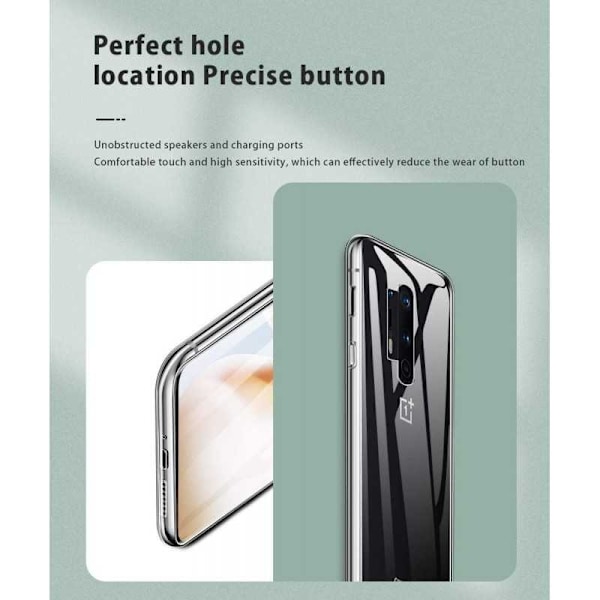 OnePlus 8 Pro stødabsorberende blødt etui Enkelt Transparent