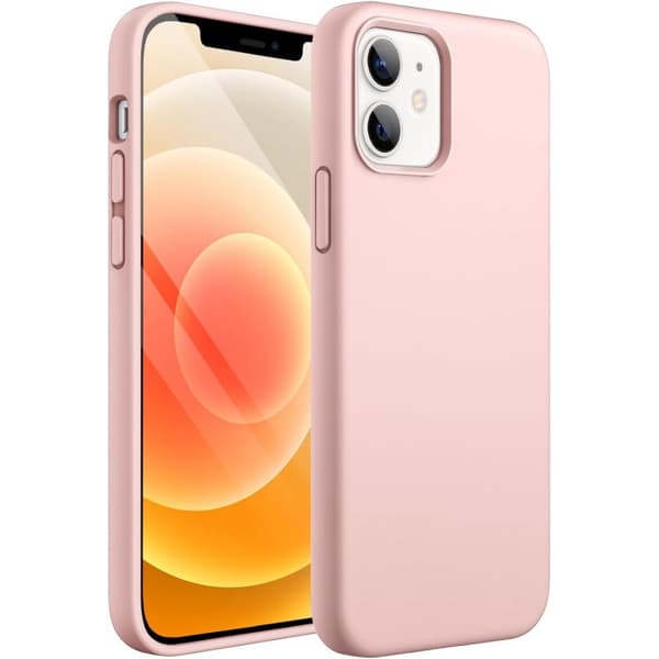 Gummibelagt Stöttåligt Skal iPhone 12 Mini - Rosa