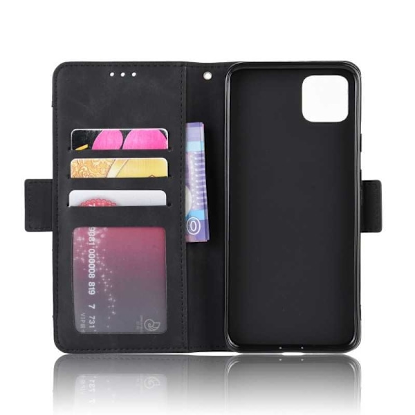 Google Pixel 4 Wallet Case PU-nahkainen 6-POCKET Winston V3 Black