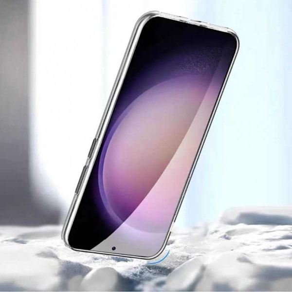 Samsung S25 Stöttåligt Genomskinligt Skal Simple
