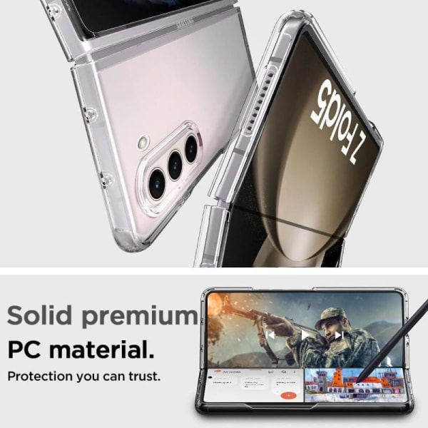 Samsung Z Fold 5 Stötdämpande Skal Simple Transparent