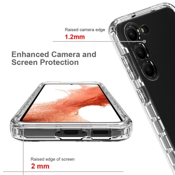 Samsung S23 FE Heltäckande Premium 3D Skal 3in1 ThreeSixty Clear
