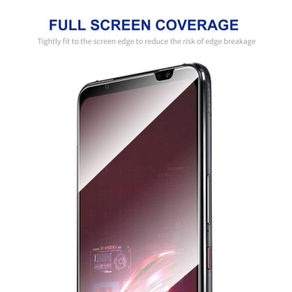 Asus Rog Phone 7 Ultimate Härdat Glas 0.26mm 2.5D 9H Fullframe Transparent