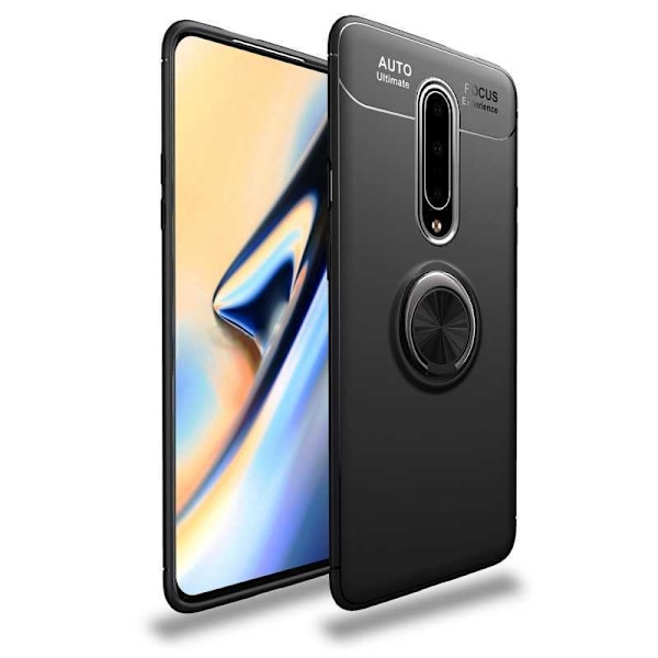 OnePlus 7 Pro käytännöllinen iskunkestävä kotelo rengaspidikkeellä V3 Black