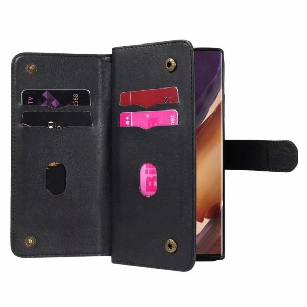 Samsung Note 20 Ultra Wallet Case med 11-bakke Array V2 Black