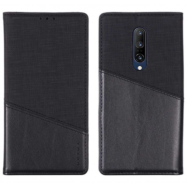 OnePlus 7 Pro Elegant Case PU-nahkaa ja RFID-esto Black