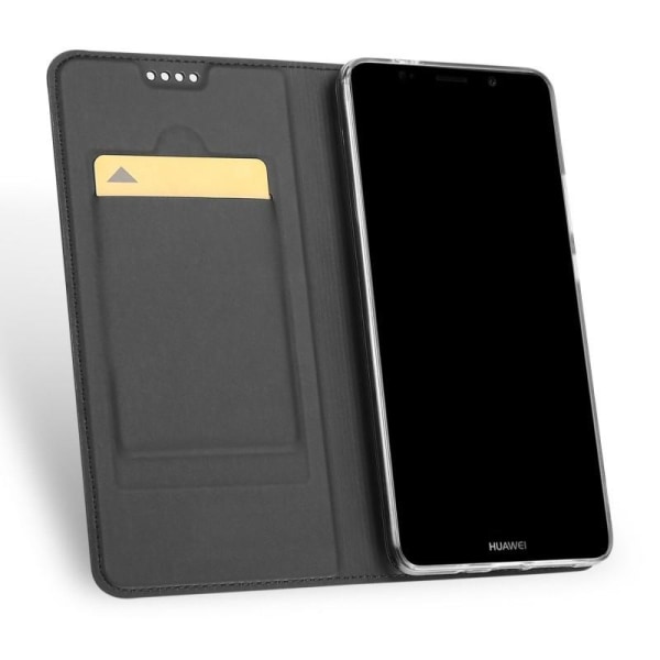 Mate 10 Pro Exclusive Flip Case Smooth-kortspor Svart