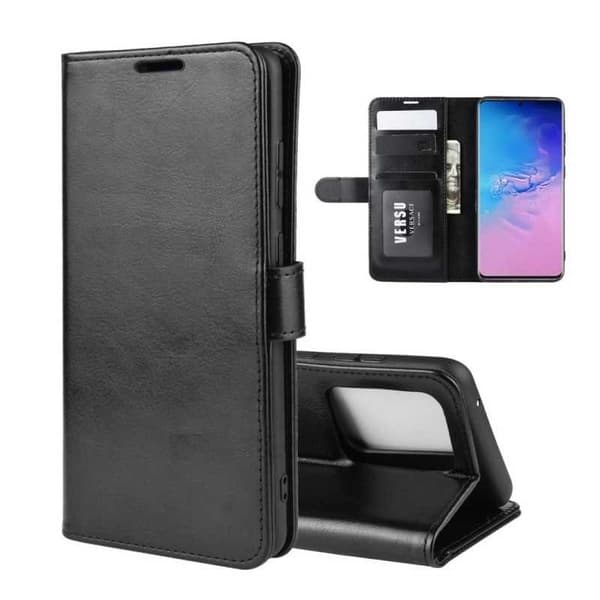 Samsung Galaxy S20 Ultra Wallet Case PU-nahkainen 4-tasku Black