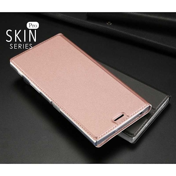 Xperia XZ & XZs Flip Case Skin Pro korttilokerolla Svart