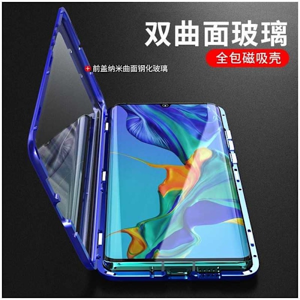 Huawei P30 Pro Heltäckande Premium Skal Glassback V4 Svart